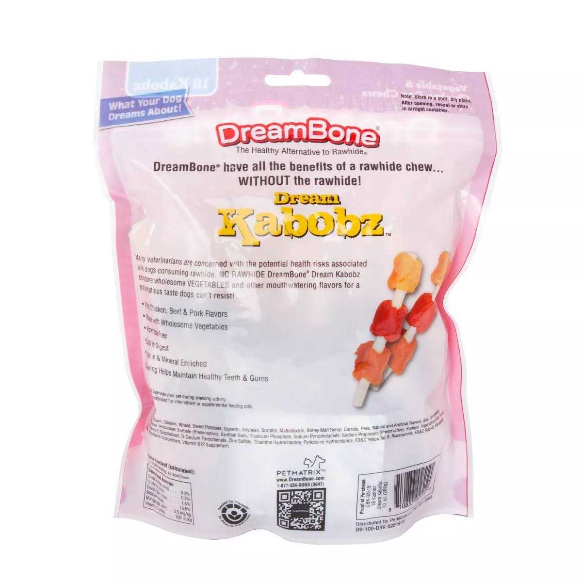 Dream Kabobz Dog Chews Vegetable & Chicken B104