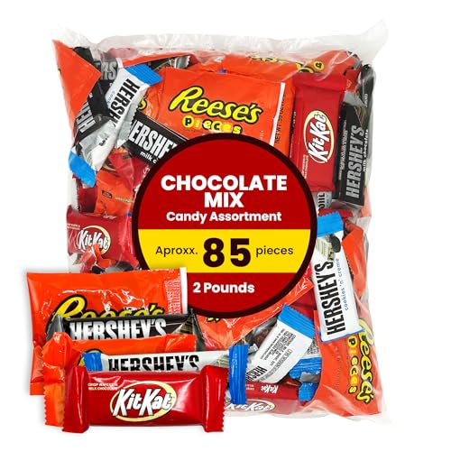 Bulk Chocolate Candy Mix Miniature Size - 5 Pounds Approx 210 pieces O5507