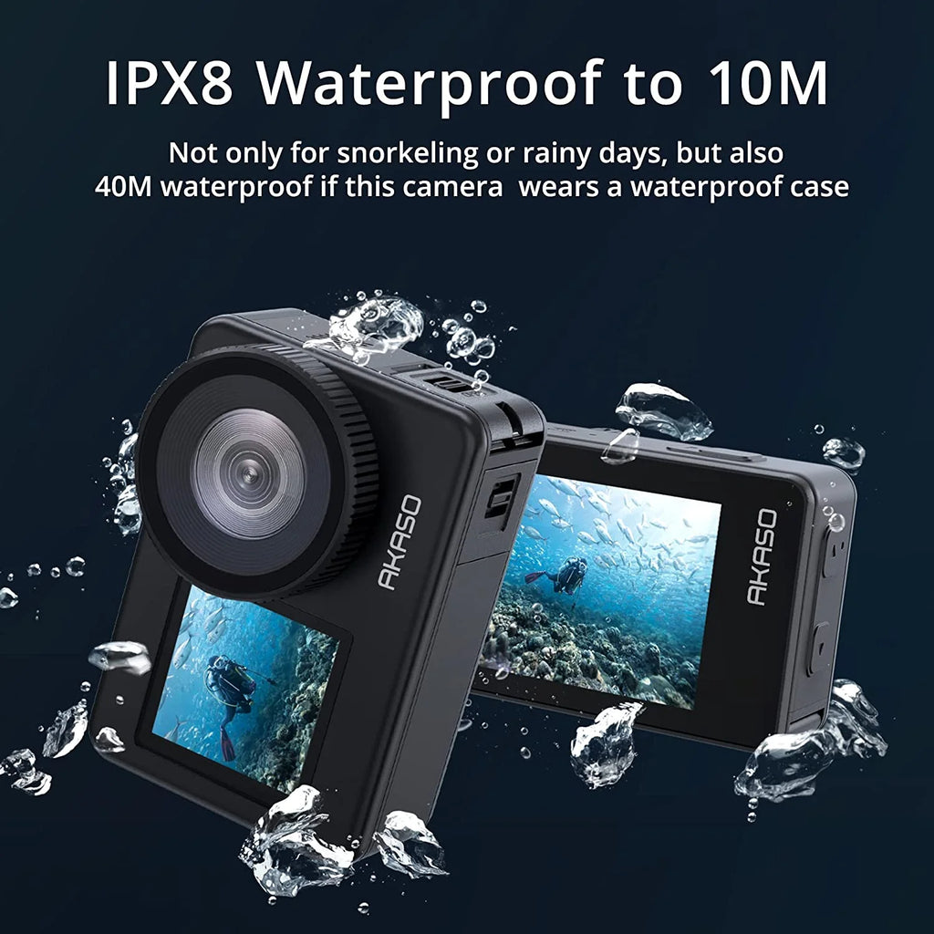 7 in. 4K30FPS 20MP Wi-Fi Action Camera with Touch Screen IPX8 33FT Water Z5890