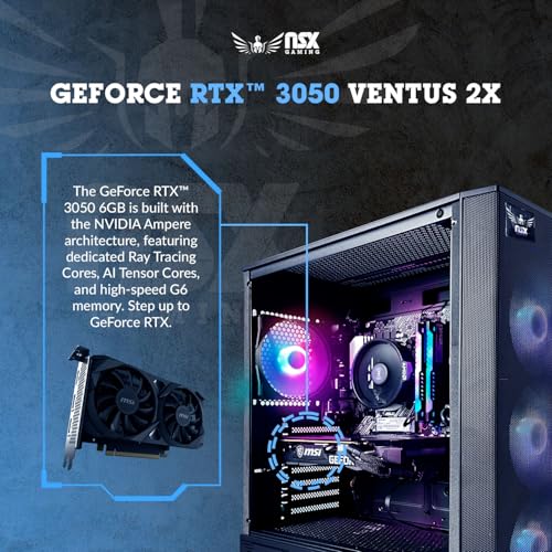 Desktop PC Ryzen 5 5500, RTX 3050 6GB, 16 GB RAM, SSD 480GB M.2 NVME, Mouse and Keyboard Y421