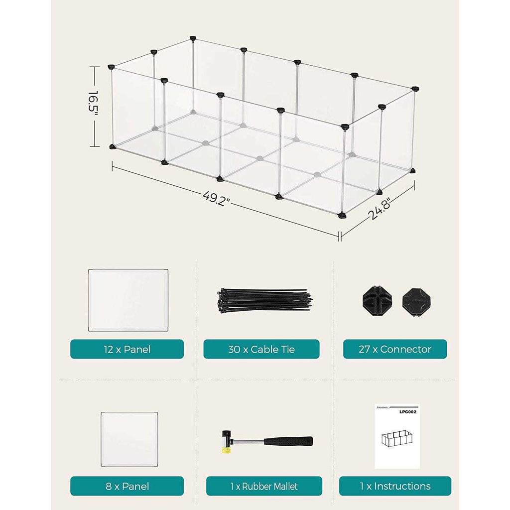 Plastic Pet Playpen with Floor S952486