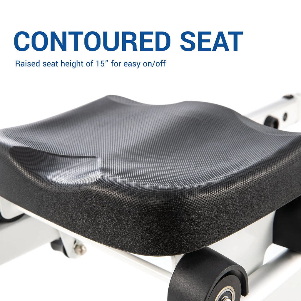 Water Rowing Machine with 6 Resistance Levels and LCD Display B379876