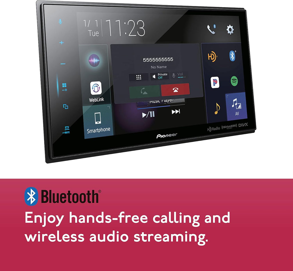 8-inch Digital Media Receiver Wireless Carplay Android Auto Bluetooth HD Radio H138
