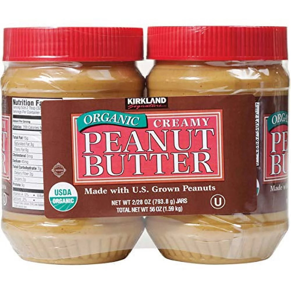 Organic Creamy Peanut Butter 28 Ounce 2 Pack D3434