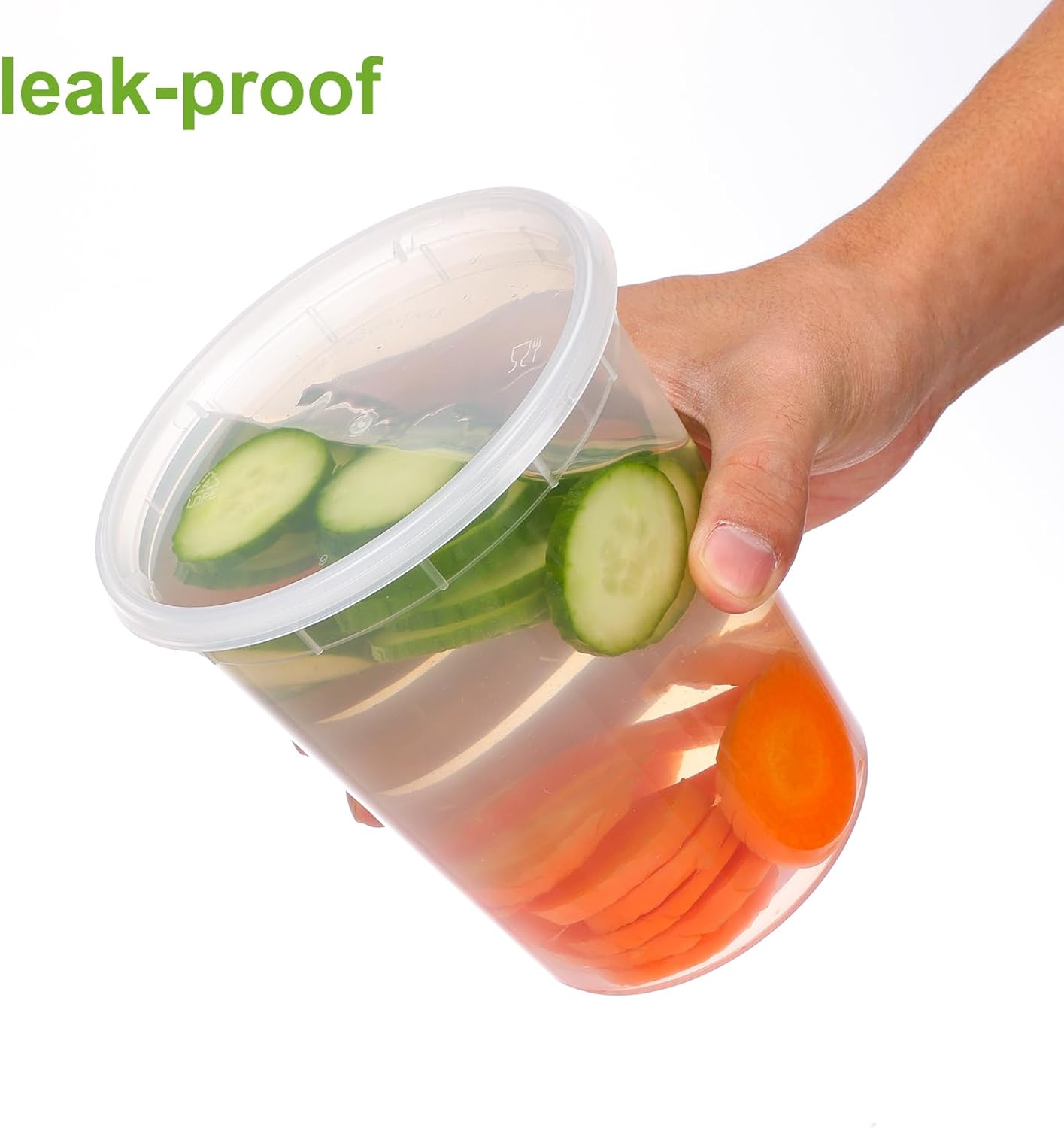 60 Sets 32 Oz Soup Containers with Lids P813292