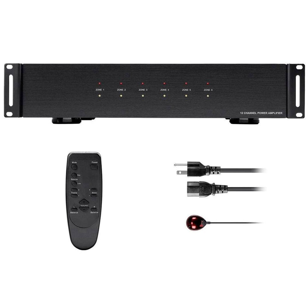 6 Zone 12 Channel Amplifier with RS232 and 70V and 4-Ohm Output Z6341