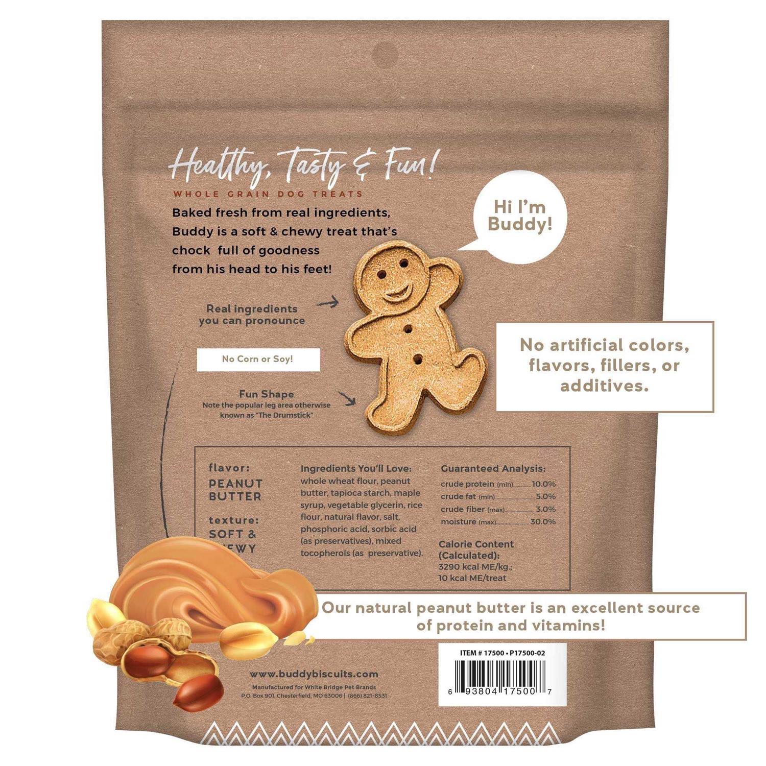Peanut Butter Soft and Chewy Dog Treats A2493