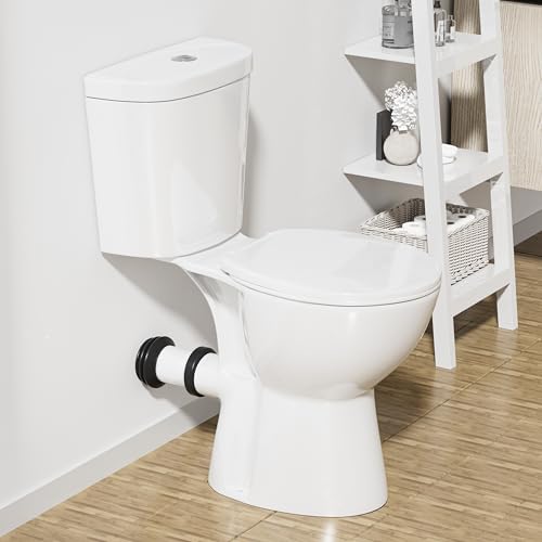 Rear Outlet Toilet With 19 Inch Tall Toilet Bowl & Tank L11408