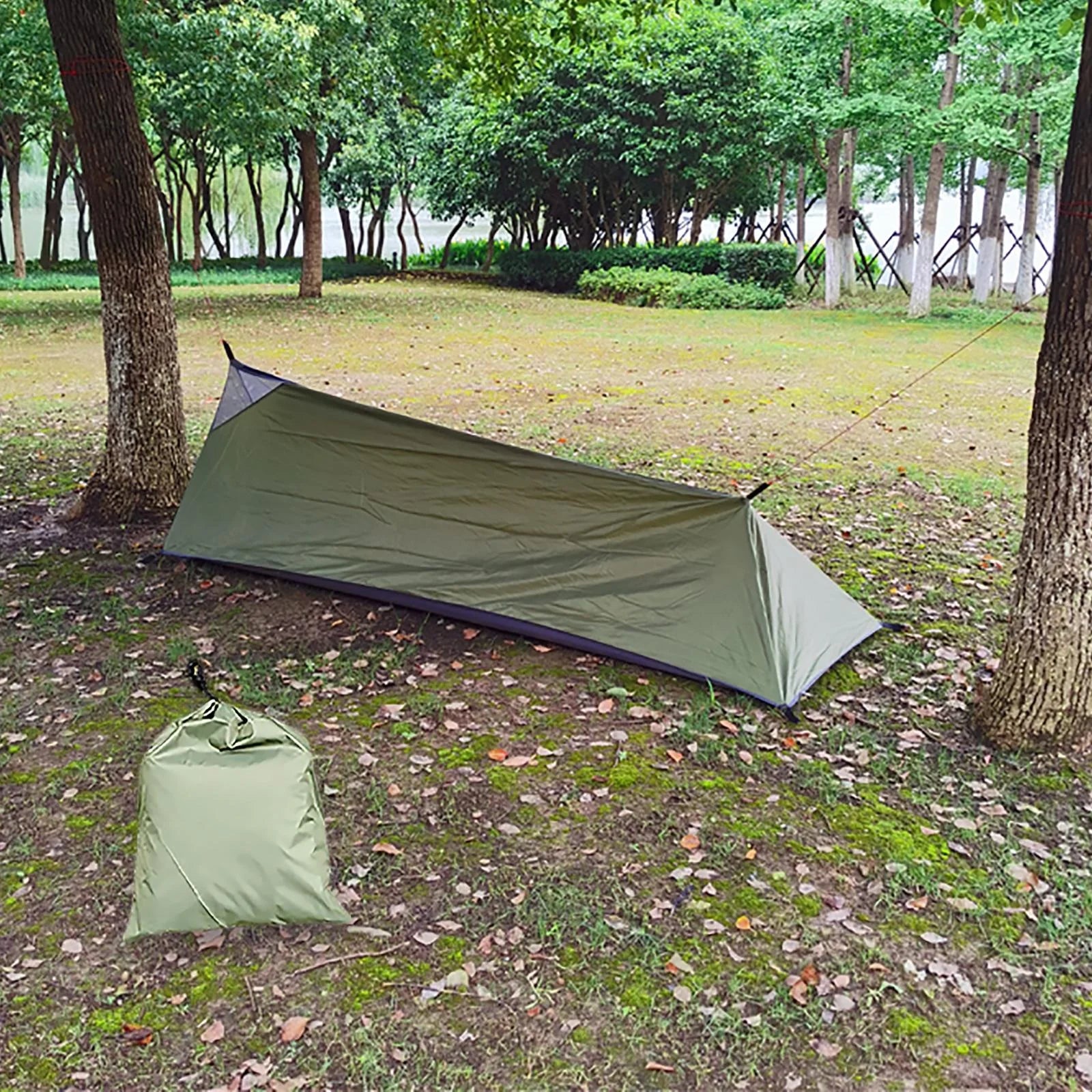 Green Ultralight Waterproof Backpacking Tent R314956