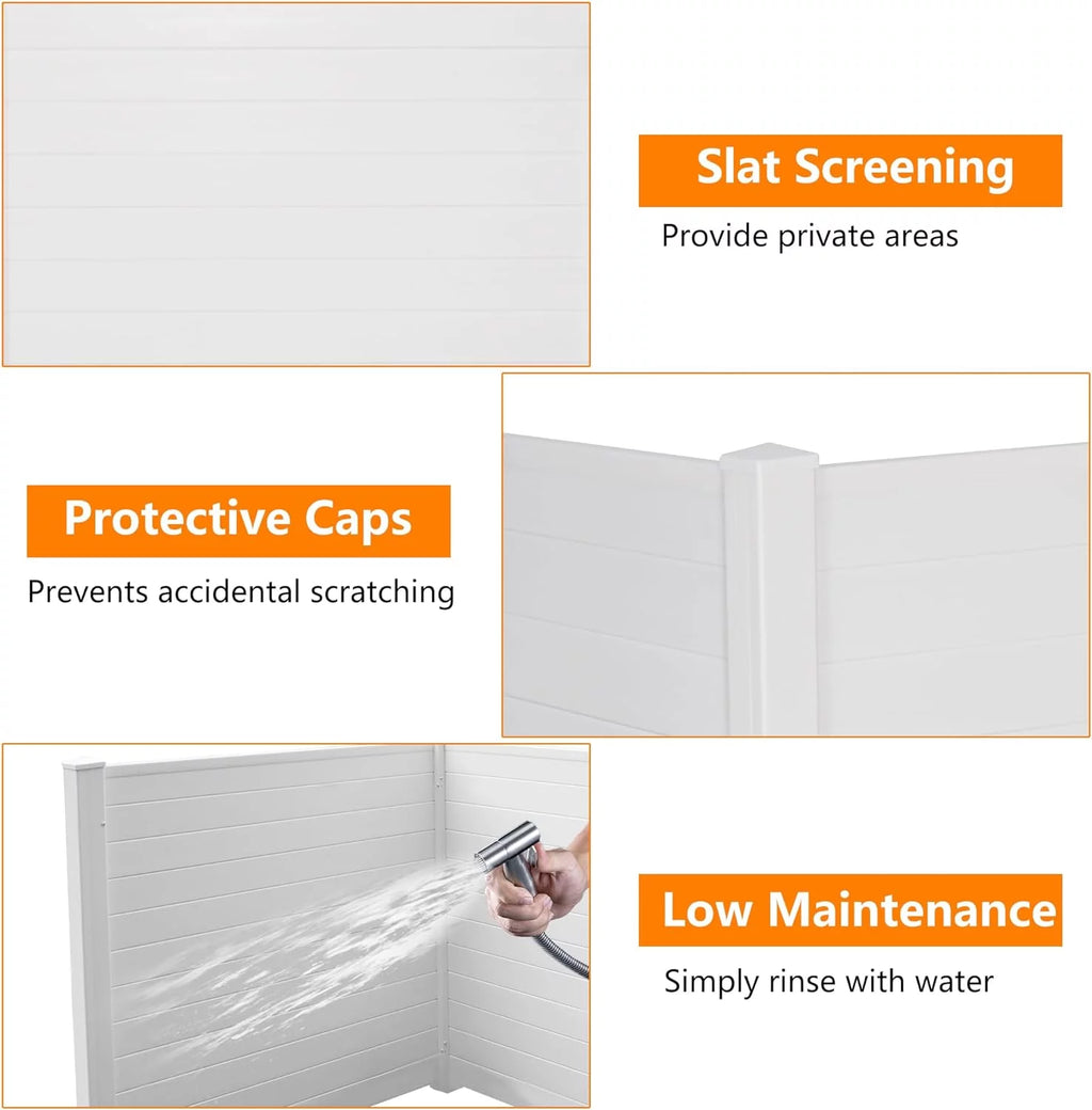 48" W x 48" H Vinyl Privacy Screen Kit (2 Panels) P60673