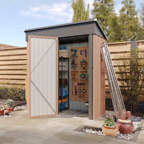 6.2x4 FT Metal Garden Storage Shed B32485