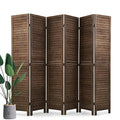4 Panel 5.75FT Wooden Folding Room Divider R9421