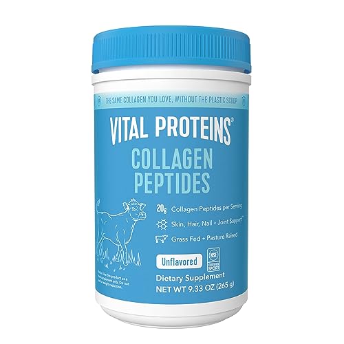 Unflavored Hydrolyzed Collagen Peptides Powder Supplement 5 oz Canister X5466