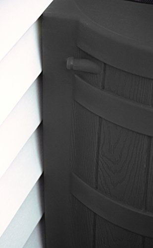 50 Gallon Black Rain Barrel with Diverter Kit J2697