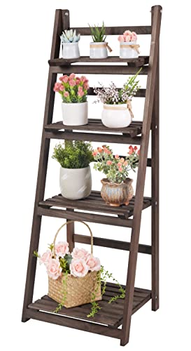 4 Tier Wooden Plant Stand G7389