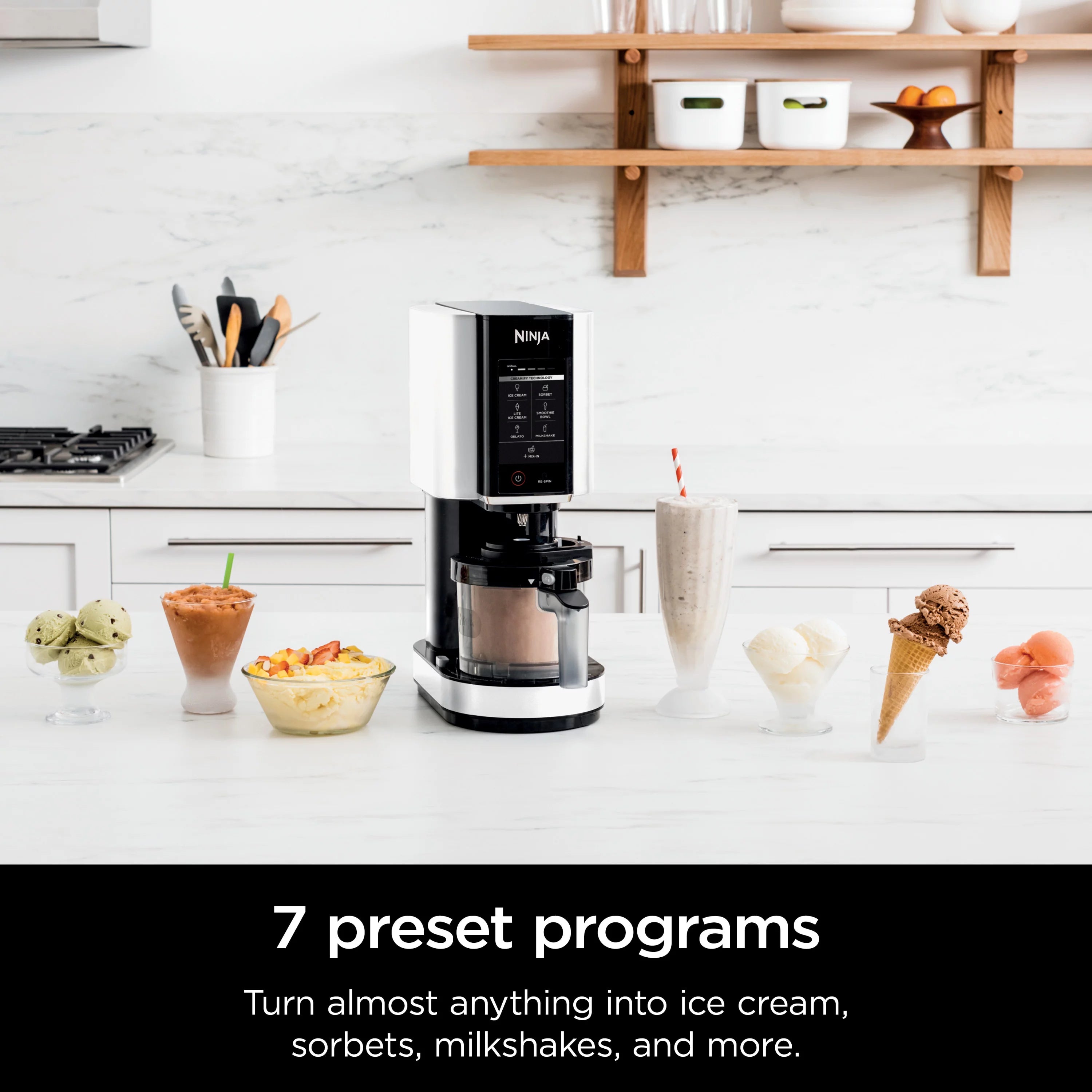 Ice Cream Maker with 7 One-Touch Programs I600124