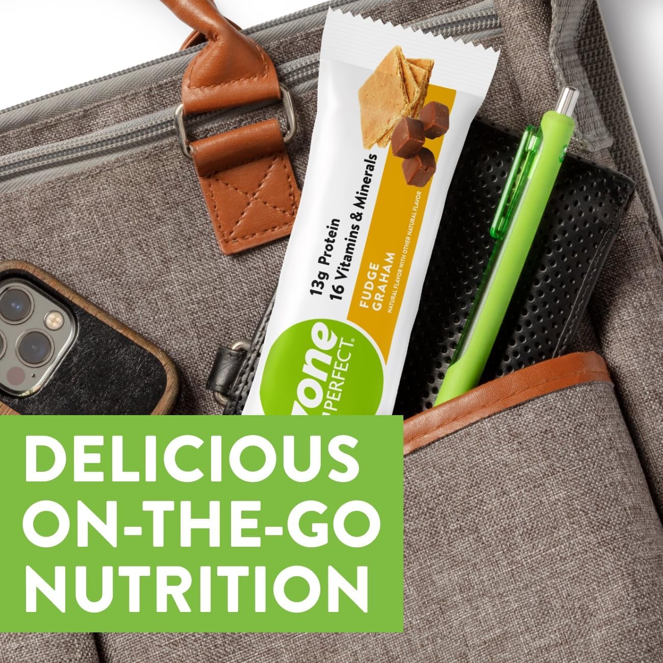 18 Bars Fudge Graham Protein Bars with 13g Protein E3463