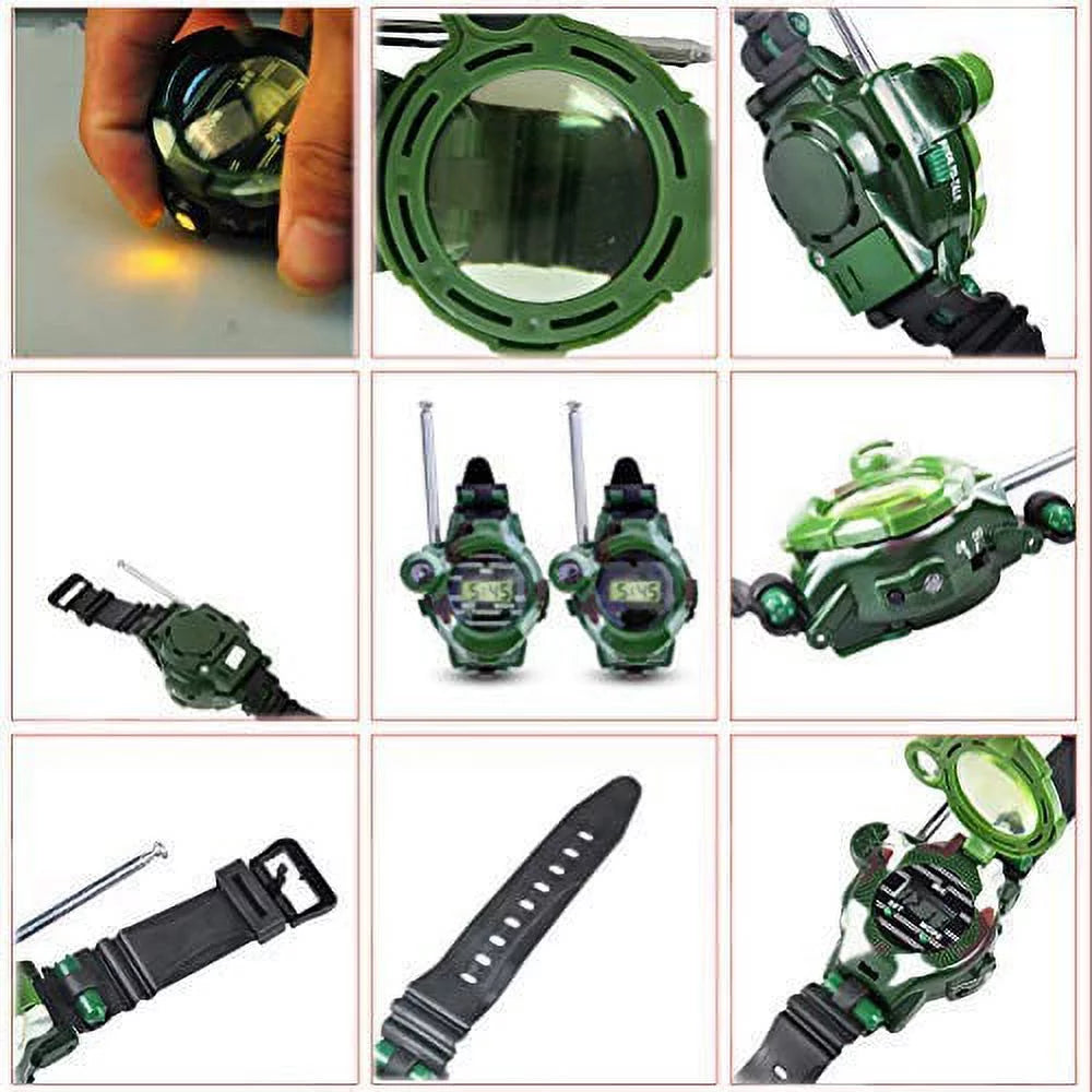 7 in 1 Digital Watch Walkie Talkies with Flashlight N96494