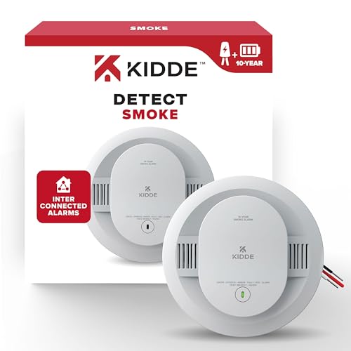 Hardwired Smoke Detector with 10-Year Battery Backup P301