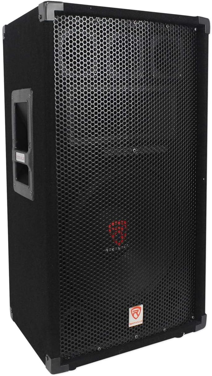 12 3Way 1000 Watt 8Ohm Passive PA Speaker with Stands and Cables B3805