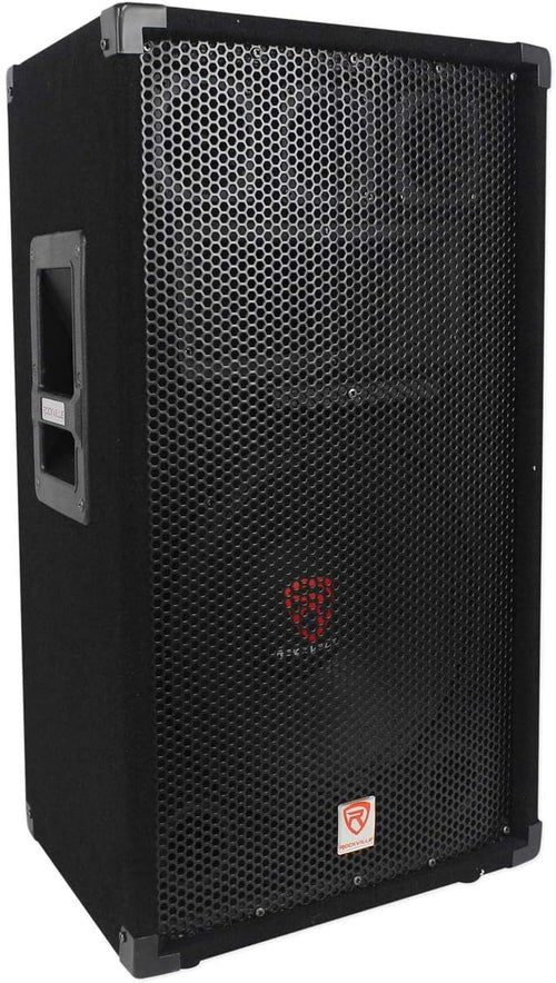 12 3Way 1000 Watt 8Ohm Passive PA Speaker with Stands and Cables B3805
