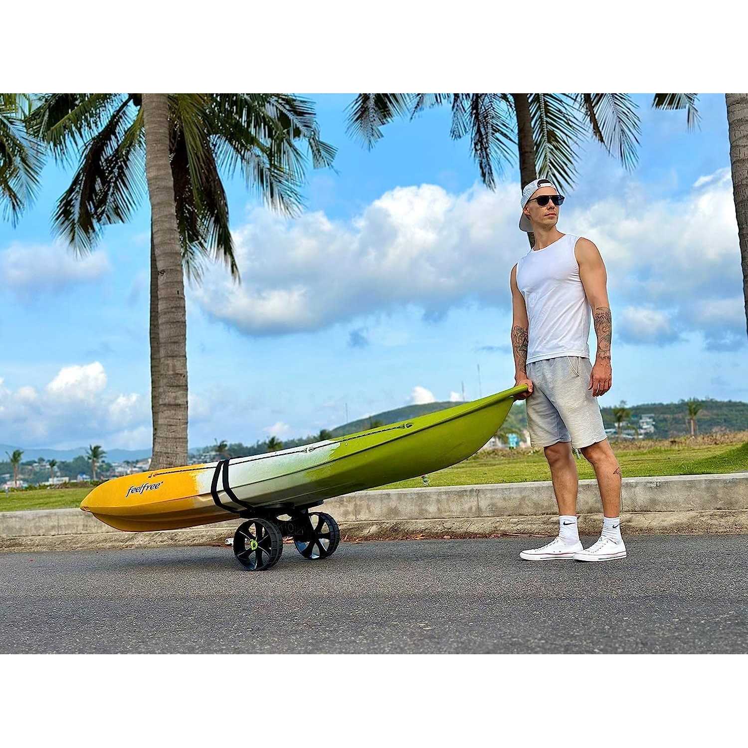 Kayak Cart with Puncture-Free Wheels T4267