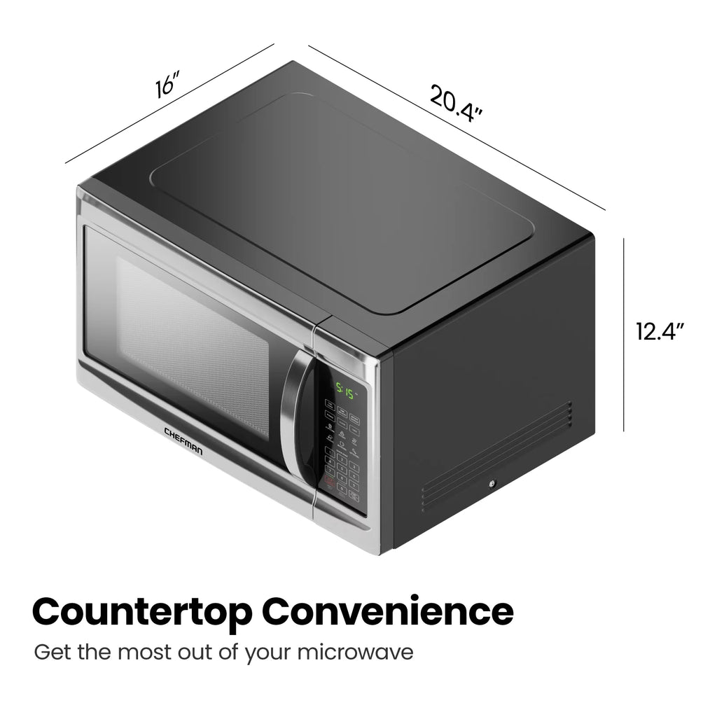 1.3 Cu Ft 1000 Watts Stainless Steel Countertop Microwave Oven S383822