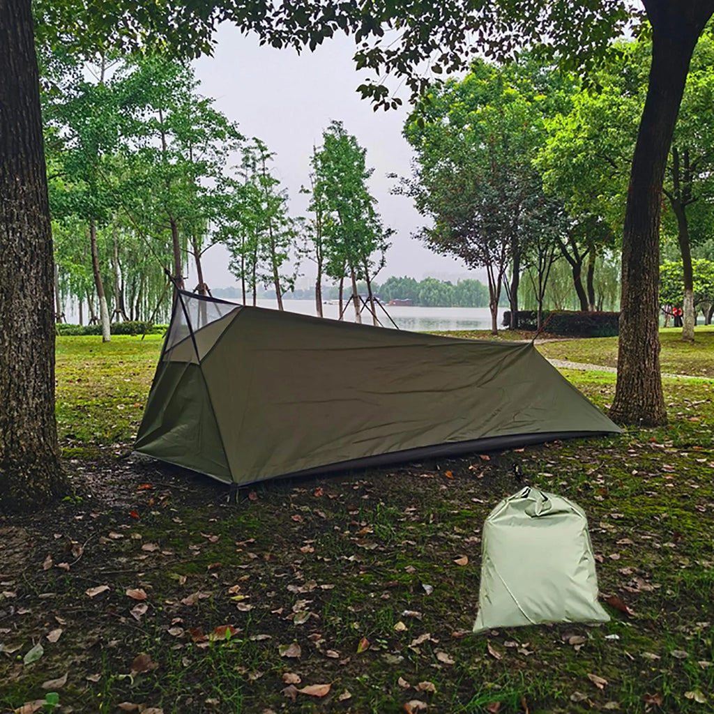 Green Ultralight Waterproof Backpacking Tent R314956