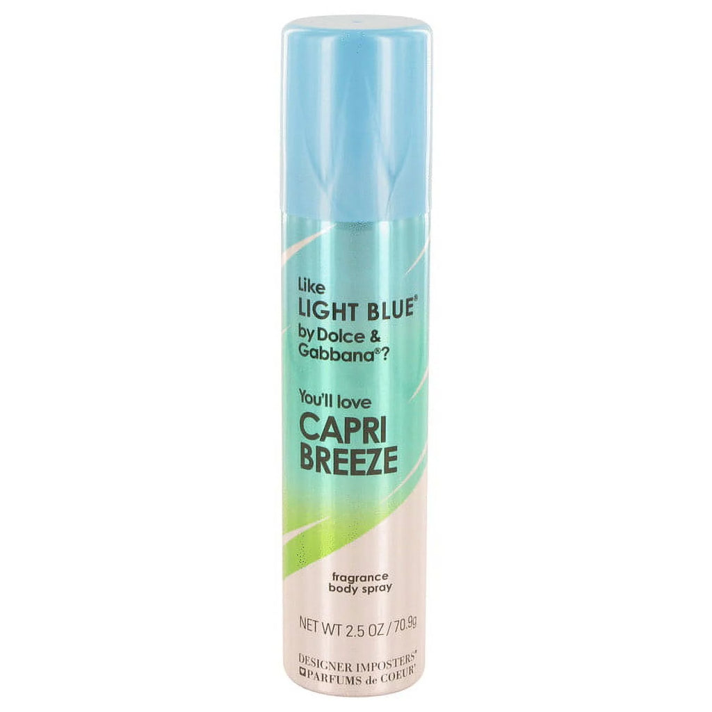 Capri Breeze Perfume Body Spray 2.5 Oz (Pack 2) L815