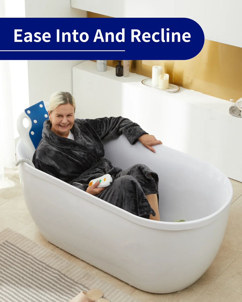 Electric Bath Lift Chair with Steel Pole Support F2204