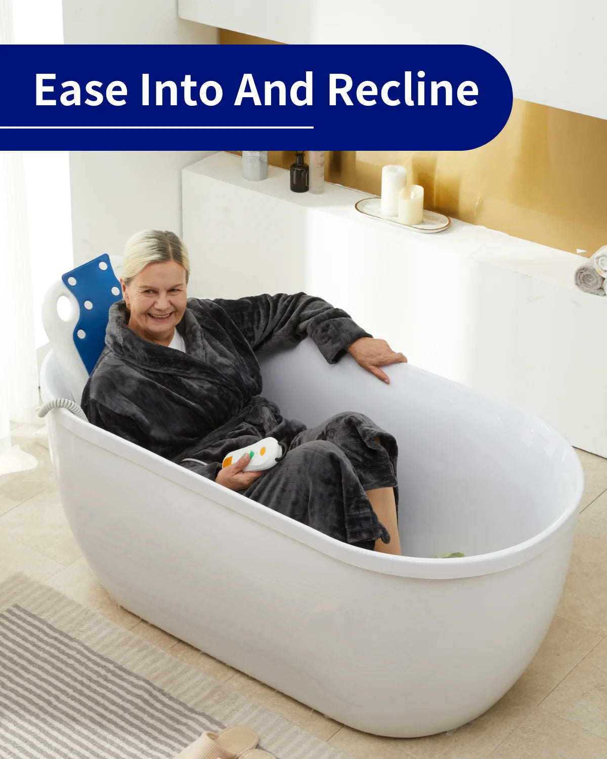 Electric Bath Lift Chair with Steel Pole Support F2204