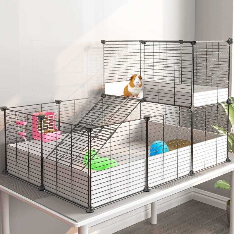 Guinea Pig Cage with Waterproof Plastic Bottom A8747
