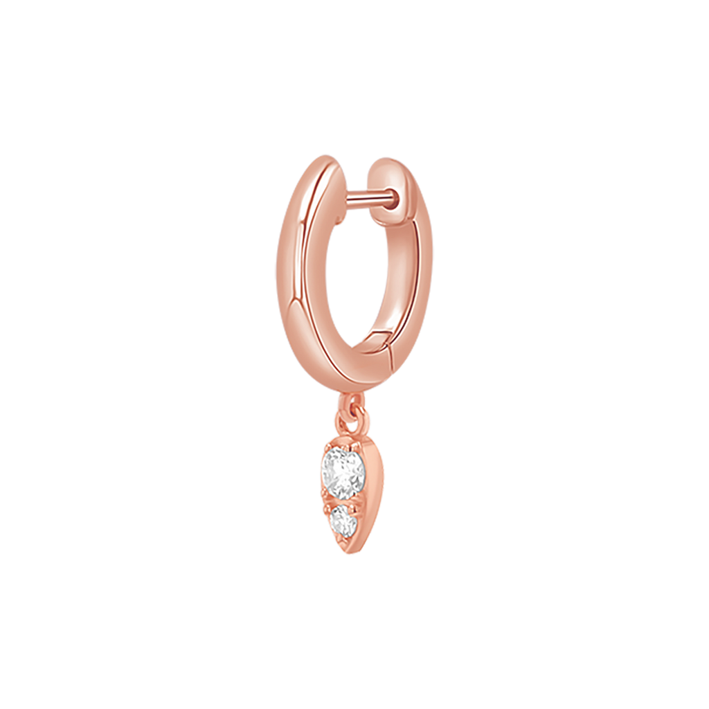 Pear Shaped Diamond Drop Huggies V94443