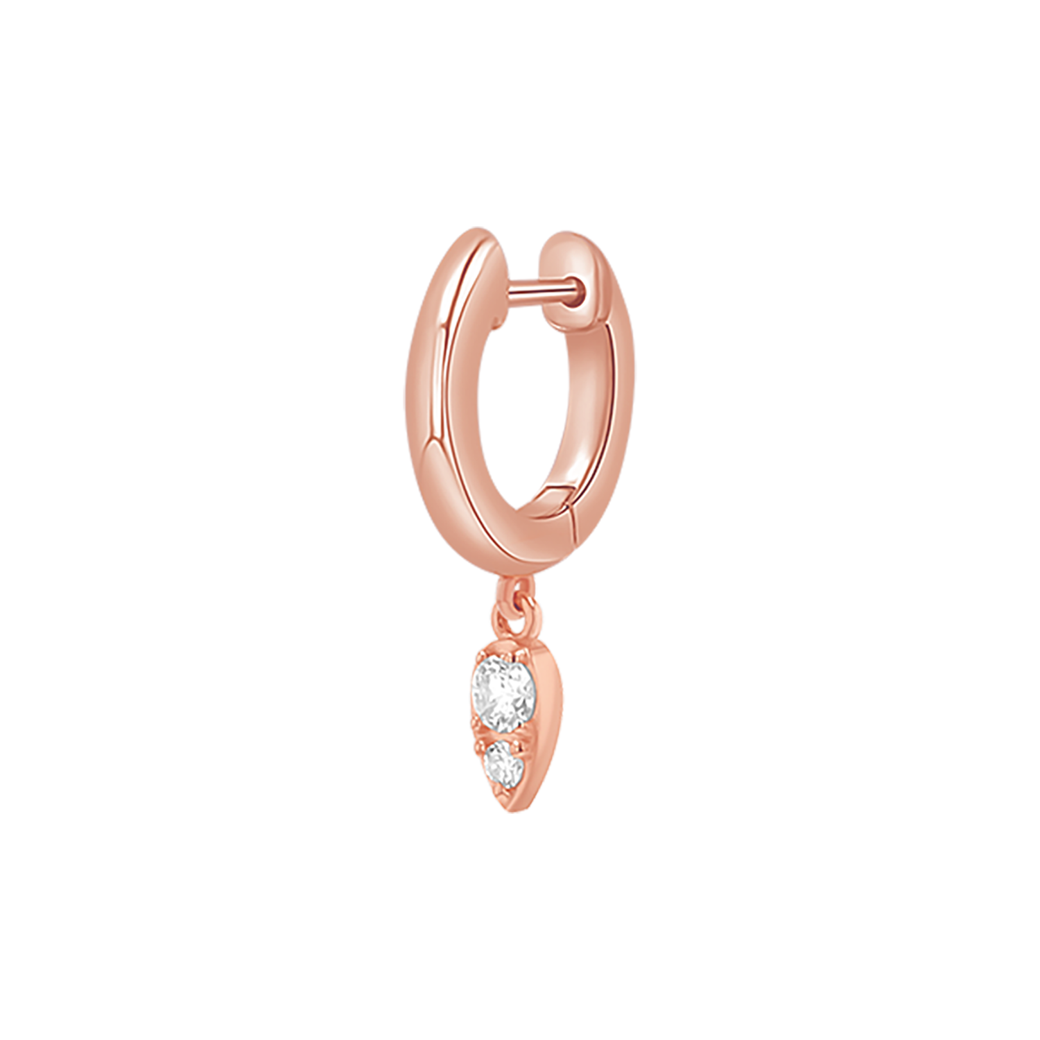 Pear Shaped Diamond Drop Huggies V94443