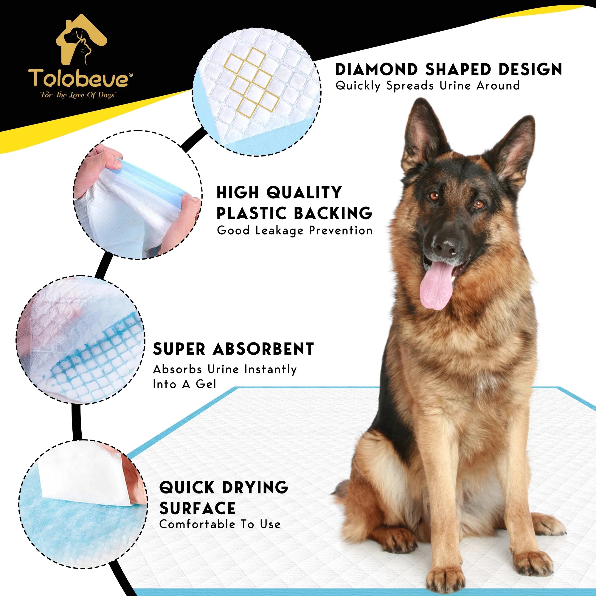 XXL Absorbent Dog Training Pads, 30x36 inch, 100 Count U4543