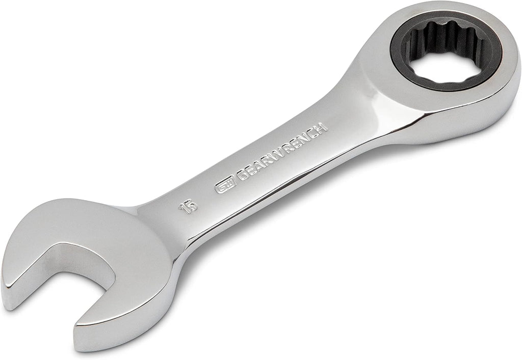 10 Pc. 12 Pt. Stubby Ratcheting Combination Wrench Set, Metric H663261