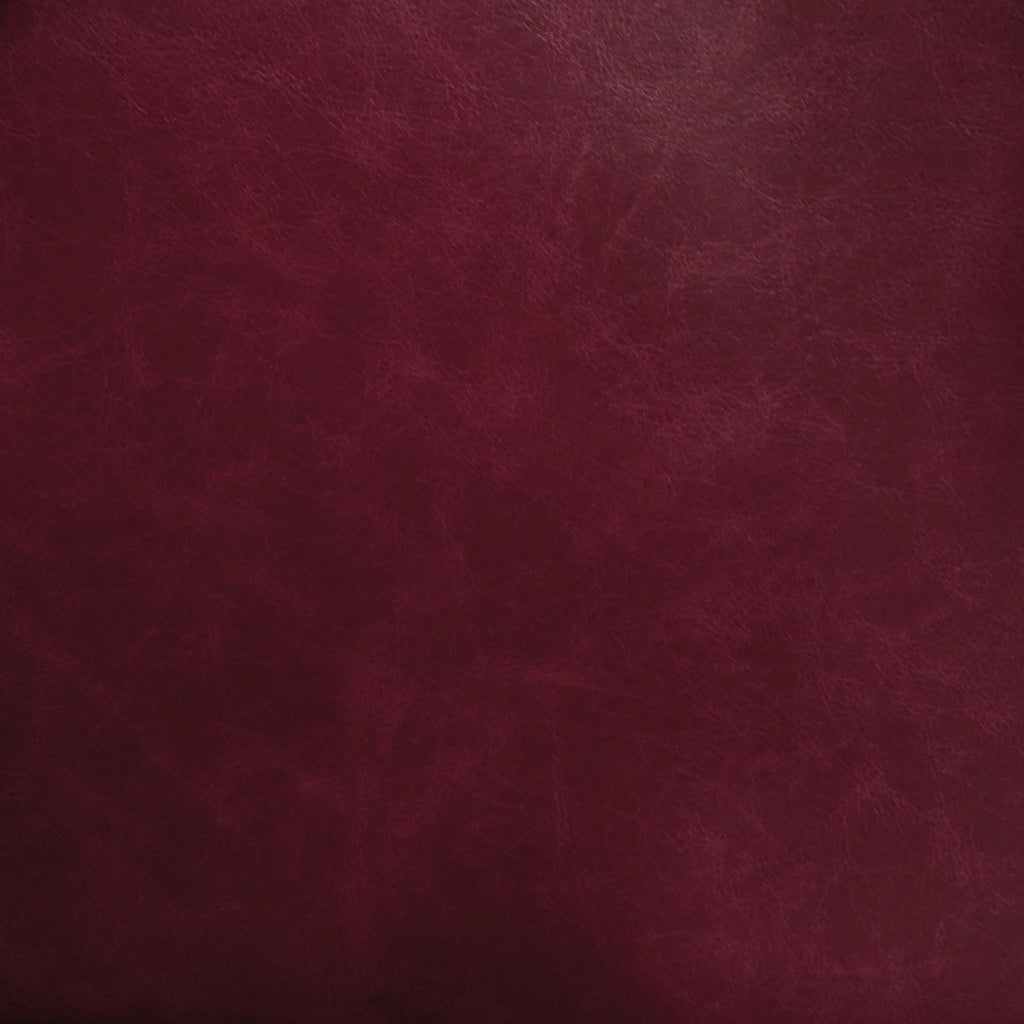 Burgundy Faux Leather Upholstery Fabric S3876