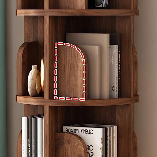 Walnut 360° Rotating Bookshelf A7721