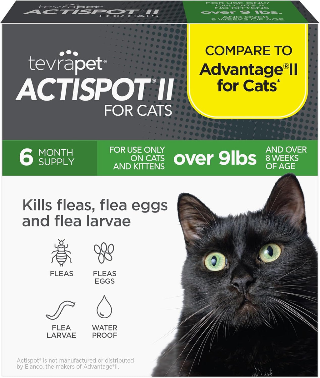 6 Doses Flea Treatment for Large Cats 9+ lbs Y6582