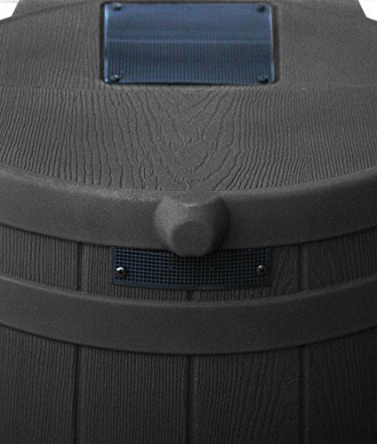 50 Gallon Black Rain Barrel with Diverter Kit J2697