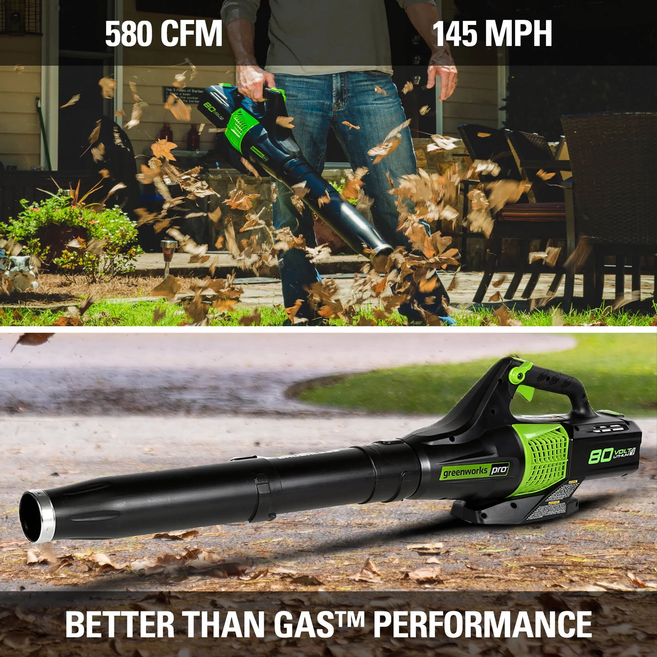 80V Brushless Leaf Blower with 2.5 Ah Battery & Charger S905655