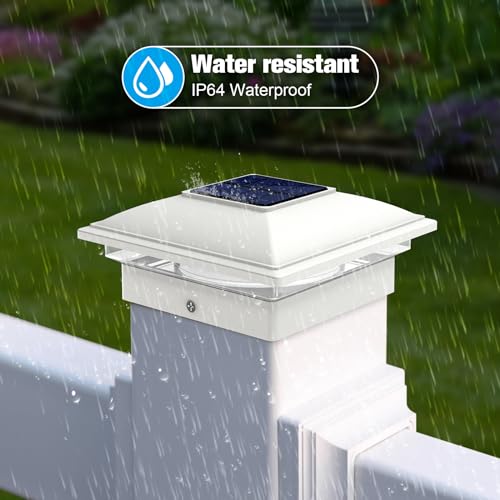 12pack Solar Post Cap Light for 4x4 5x5 6x6 Wooden Vinyl Post O50776