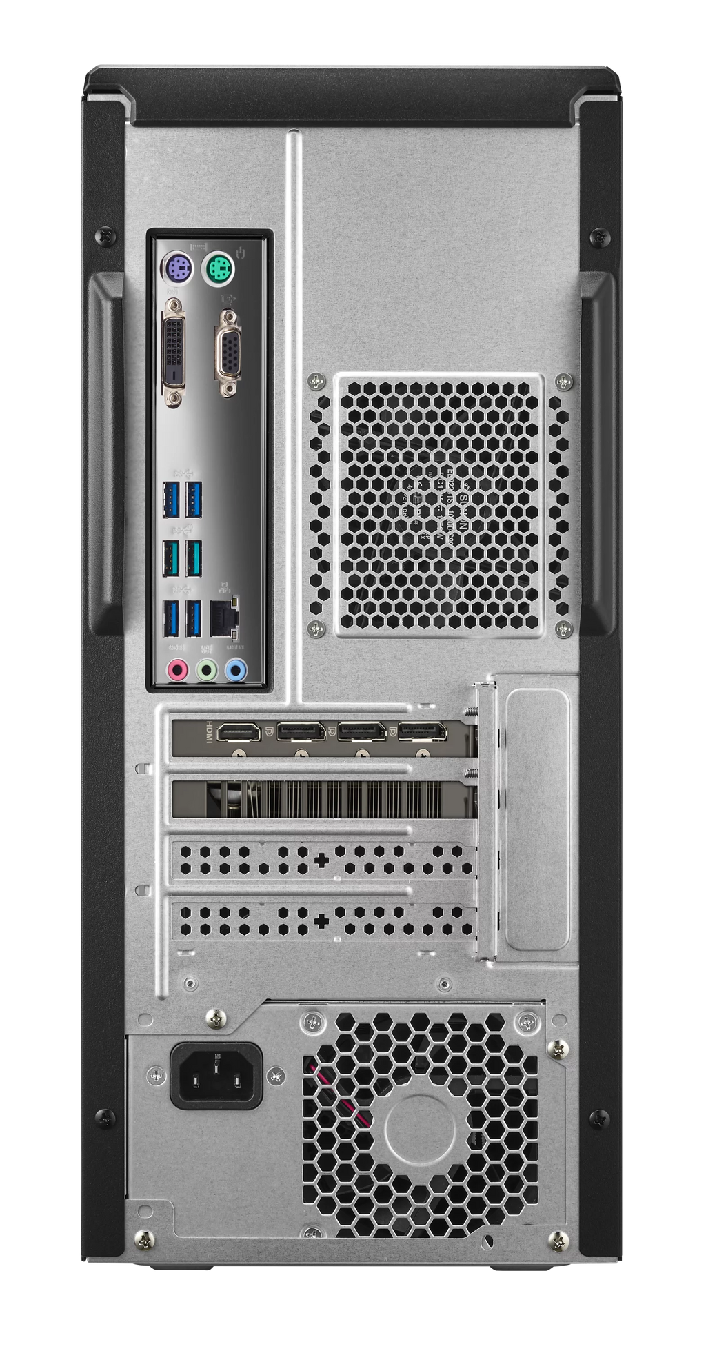 Gray Desktop with Intel Core i5-11400F, NVIDIA GeForce RTX 3050, 8GB RAM, 512GB SSD, Windows 11 Home H4339