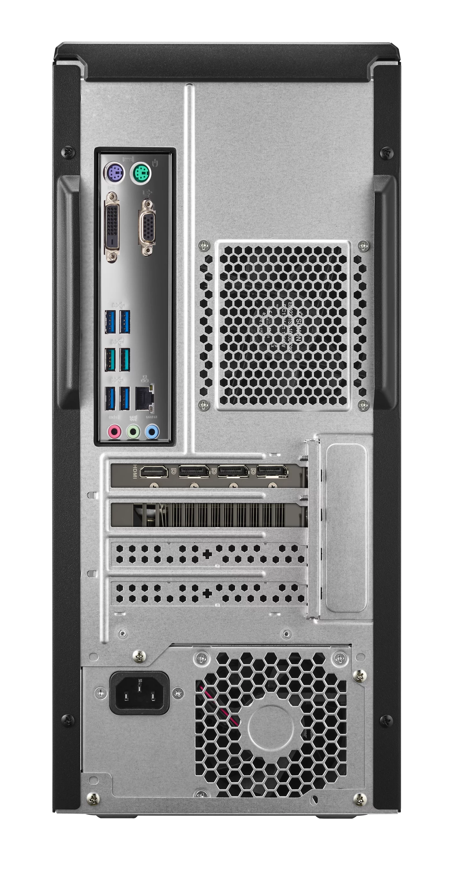 Gray Desktop with Intel Core i5-11400F, NVIDIA GeForce RTX 3050, 8GB RAM, 512GB SSD, Windows 11 Home H4339