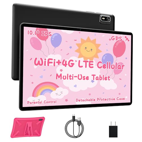 Black 10.1 Inch Tablet with 4G SIM, 3GB+32GB, IPS Display H2374