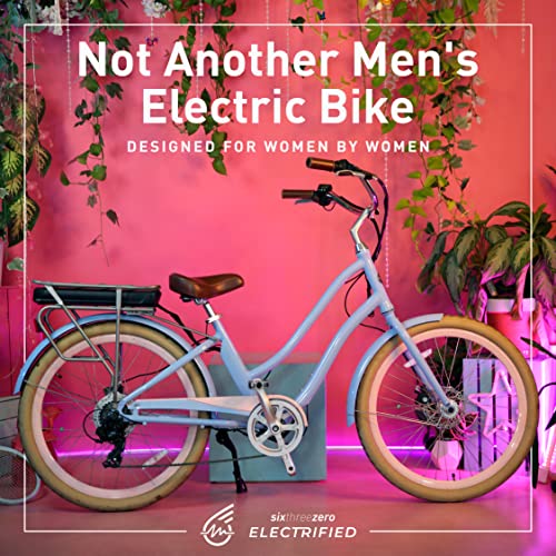 EVRYjourney Women's Electric Bike, Step-Through Touring Hybrid eBike, 250/500 Watt Motor, 26" Bicycle D768