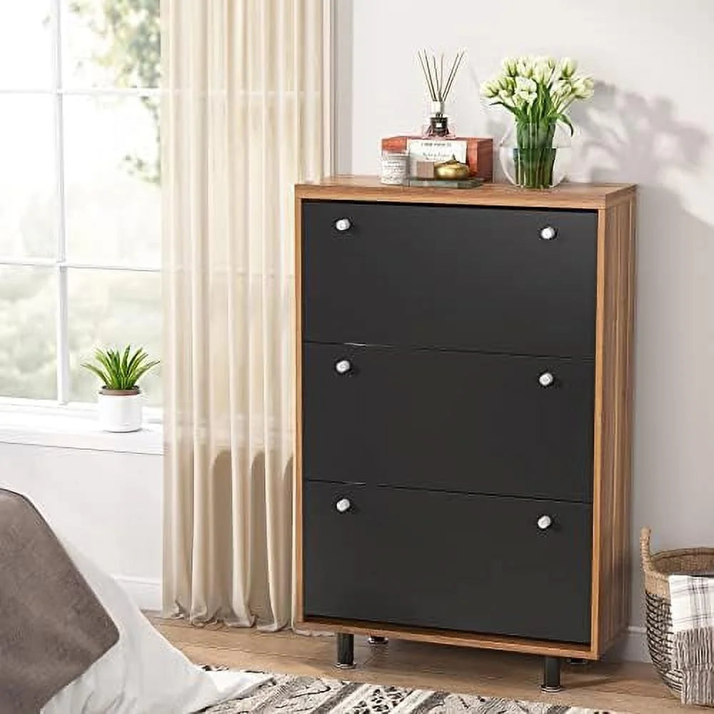 White 3 Drawer Shoe Cabinet L843