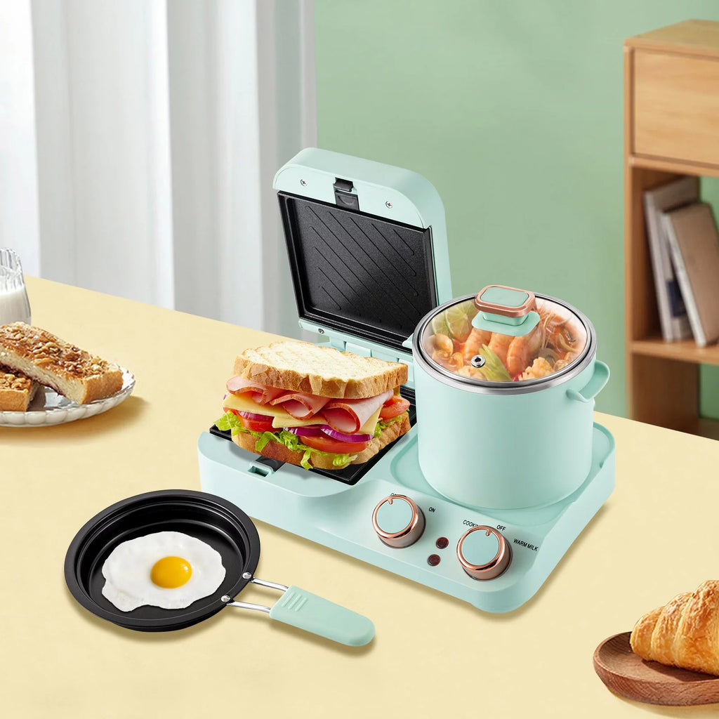 3 in 1 Breakfast Maker Machine with Non-stick Coating Plate X783