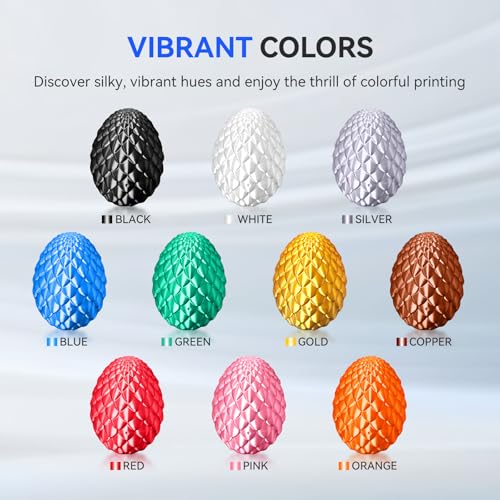 PLA Silk Filament Bundle Multicolor 1.75mm 250g Spool 8 Rolls 2kg L368