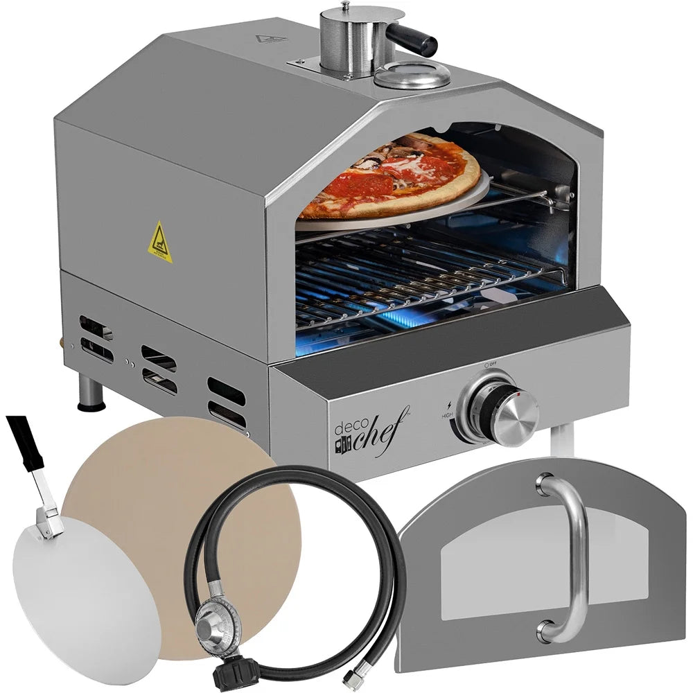 Portable Outdoor Pizza Oven and Grill with Propane Gas C1628